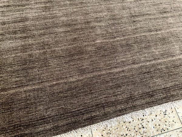 Umber Texture Hand-Knotted Rug