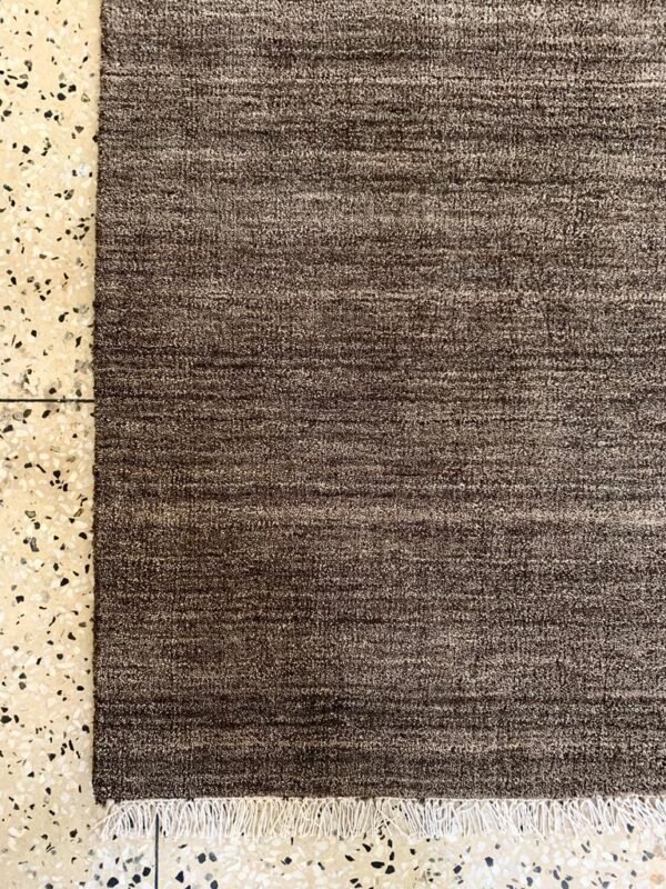 Umber Texture Hand-Knotted Rug