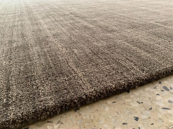 Umber Texture Hand-Knotted Rug