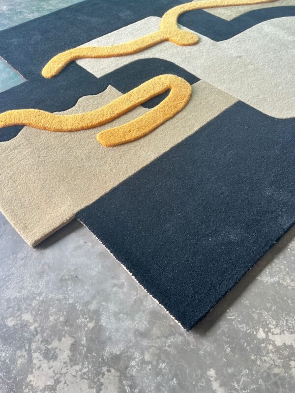 Abstract Runner Form Hand-Tufted Rugs