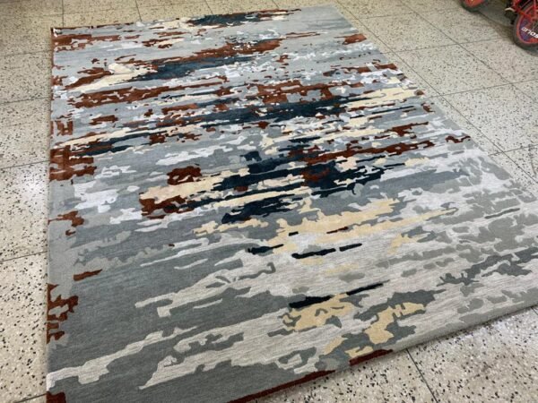 Driftline Abstract Hand-Tufted Rug