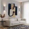 Abstract Runner Form Hand-Tufted Rugs