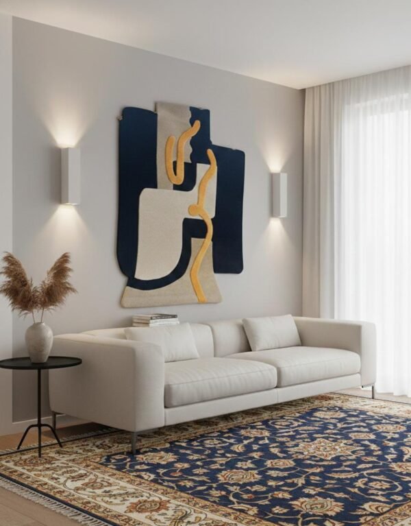 Abstract Runner Form Hand-Tufted Rugs