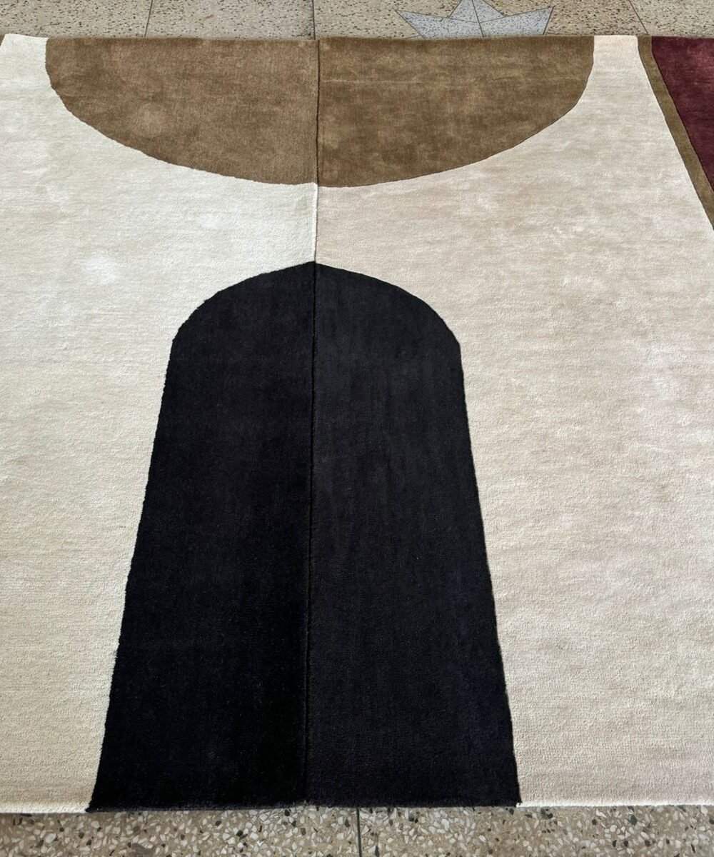 mirror effect HAND TUFTED